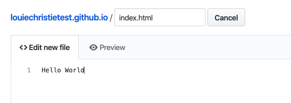 Edit new file tab
