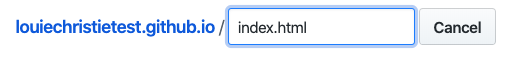 Name your file text input box